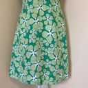 Patagonia Water Girl Green Floral Women’s Back Zip Mini Swim Dress Size 6 Photo 4