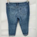 Gap  Factory Sexy Boyfriend Crop/Ankle Medium Wash Denim Women 12 Patchwork Jeans Photo 1