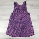 American Apparel NWOT  50/50 Custom Purple Bleach Tie Dye Spiral Tank Top Medium Photo 4