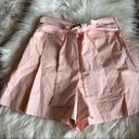 J.Crew  blush Cotton Poplin Tie Waist Shorts Photo 4