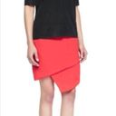 J Brand  Red Asymmetrical Tiered Skirt, Size 4 Photo 1