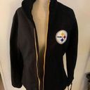 NFL Steelers women’s black jacket, size small Photo 0