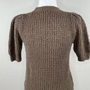 Michael Stars  Astrid Dolma Pullover Open Knit Short Sleeve Sweater Brown Small Photo 10