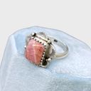 Sterling Silver Native Made  Rhodochrosite Ring - Sz 7 Photo 4