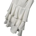 DO+BE New  Tiered Ruffle Strapless Cocktail Sweetheart Lined Dress White M Photo 2