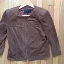 BCBGMAXAZRIA Brown Faux Suede Jacket Small Photo 0