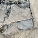 BDG  Lou Hi-Low Denim High Rise Acid Wash Shorts Photo 3