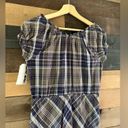 Converse  Womens Purple Plaid 100% Cotton ONE STAR MIDI Dress Photo 4