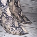 Steve Madden  Leather Snakeskin Ankle Boot Womens Booties Photo 2