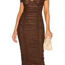 Majorelle Revolve  Tabitha Midi Dress in Cappuccino Brown Small Photo 0