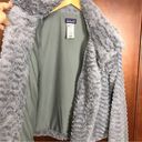 Patagonia  Jacket Faux Fur Gray Pelage Fuzzy Fleece Full Zip Snap S Photo 5