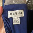 Sherri Hill Navy Blue Long Prom Dress Photo 4