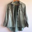 Madewell Women's Size Small Tomboy Green Button Up Work Shirt Photo 1