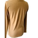 Coldwater Creek  LADIES LS TAN SEQUINED TOP TUNIC TEE TSHIRT EUC XS 4 Photo 2