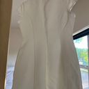 White A Line Mini Dress Size L Photo 3