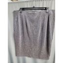 Lane Bryant  Straight & Pencil Skirt Women's 20 Gray Polyester Blend Zip B77 Photo 1