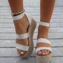 Nude Espadrille Platform Sandals Tan Size 7.5 Photo 0