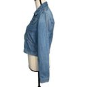 Gap  JRS Small Cropped Jean Jacket Zip-Up Pockets Medium Wash Blue Womens Photo 4