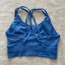 Athletic Works Cobalt Blue Longline Strappy Sports Bra Photo 3