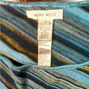 Nine West  Fringed Poncho Striped Sweater, One Size, Pre-Owned Great Condition Photo 3