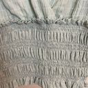 idem Ditto  Smocked Puff Sleeve Blouse Textured Size Large‎ Gauze Mint Photo 2