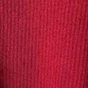 A. Giannetti Red 100% Cashmere V Neck Sweater Size L/XL Photo 4