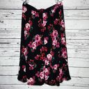 Lane Bryant  NWT Size 18/20 Black - Floral Print High-Low Hemline Pull On Skirt Photo 2