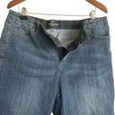 Liz Claiborne  Women Jean Shorts 16W Blue Longer Length Size Effortless Denim Photo 6