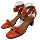 Givenchy  “Elegant” Suede Studded Strap Ankle Wrap Block Heel Sandals size 38 Photo 7