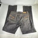 Seven7  Black Classic Flare Denim Jeans Mid Rise Western Size 32 / 33.5 Jeans Photo 3