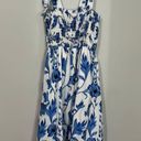 Amazon Floral Blue And White Dress Photo 0