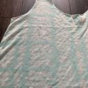 Ecote Ecoté blue & white tank top size small.  Photo 2