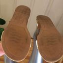 Just Be  Two Strap Sandals Two Toned Tan White Slip on Sandals Women's Size 10 Photo 7