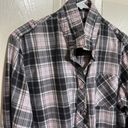 Nordstrom  Long‎ sleeve plaid grey top XL women's Photo 5