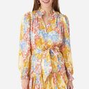 Hunter Bell NWOT  Blakely Dress Silk Belted Long Sleeve Floral Patchwork Photo 0