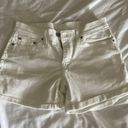 Levi’s White Denim Shorts Size 28in Photo 0