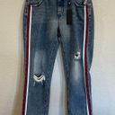 One Teaspoon New!  High Waisted Awesome Baggies Relaxed Leg Striped Jeans Photo 4