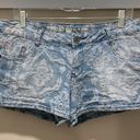 VTG 90s Y2k Mossimo Patterned Denim Jean Mini Hot Shorts Photo 4