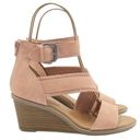 Dolcetta  Delia Blush Pink Faux Suede Strappy Ankle Wrap Wedge Women’s Size 6 Photo 7