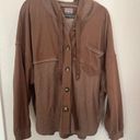 American Eagle  Big Hug Hooded Shacket Jacket Brown Button Down size L / XL Photo 4