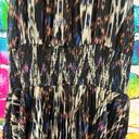 Olivaceous  Halter Style Midi Dress Smocked Choker Neckline Waist Size Small Anth Photo 2