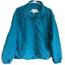 Oleg Cassini Vintage 90s  Jacket Turquoise Zip Up M Photo 0