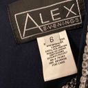 Alex Evenings ALEX Evening Dress size 6 length 53” bust 32” navy blue color all bids attached Photo 2