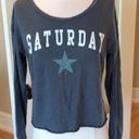 Grayson Threads Long Sleeve Crop Top Oversized XS Fits S M Shirt Photo 0