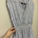 Rails NWOT  Ashlyn Smocked Coastal Minimalist Pocket Linen Blend Dress Medium Photo 6