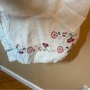 Style & Co  linen Capri Pants 22W embroidered flowers Photo 2