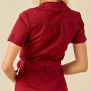 The Moon DAY +  GAMEDAY BELTED ROMPER (GARNET) Photo 1