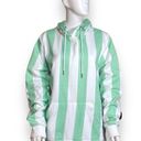 Beach Club Huntington  Surf Team Hoodie Women’s Size Large Placid Green Striped Photo 0