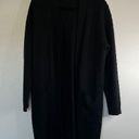 Apt. 9 EUC  Black Open Knit Long Cardigan sz L Photo 2