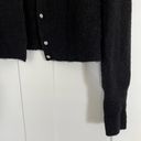 Boden USA Boden Jewel Button Fluffy Black Cardigan Photo 6